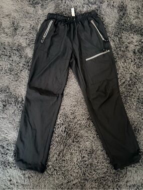 Baleaf Black Men's Cargo Pants with Reflective Zips Sz S